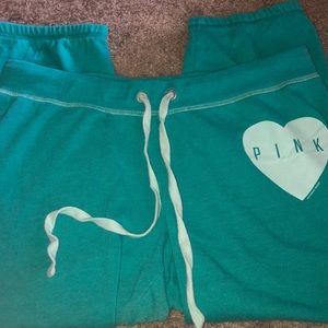 Victoria’s Secret Turquoise Capri Sweatpants